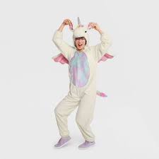 Photo 1 of Adult Unicorn Halloween Costume Jumpsuit - Hyde & EEK! Boutique™ Large
