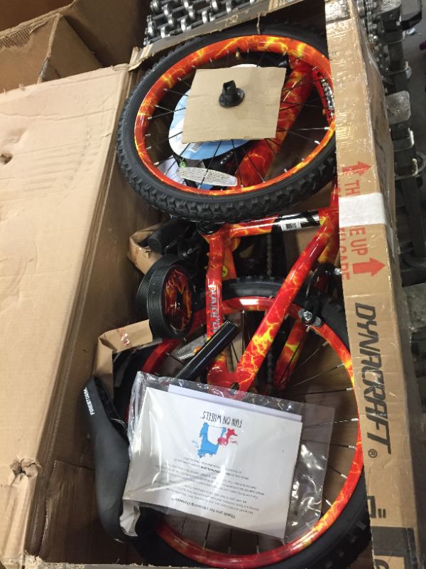 Photo 1 of Dynacraft 18" Boys Firestorm Bike with Dipped Paint Effect, Orange
