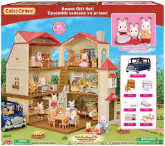 Photo 1 of Calico Critters Red Roof Grand Mansion Gift Set, Dollhouse Playset
HOUSE ONLY - MISSING FIGURINES AND ACCESSORIES
