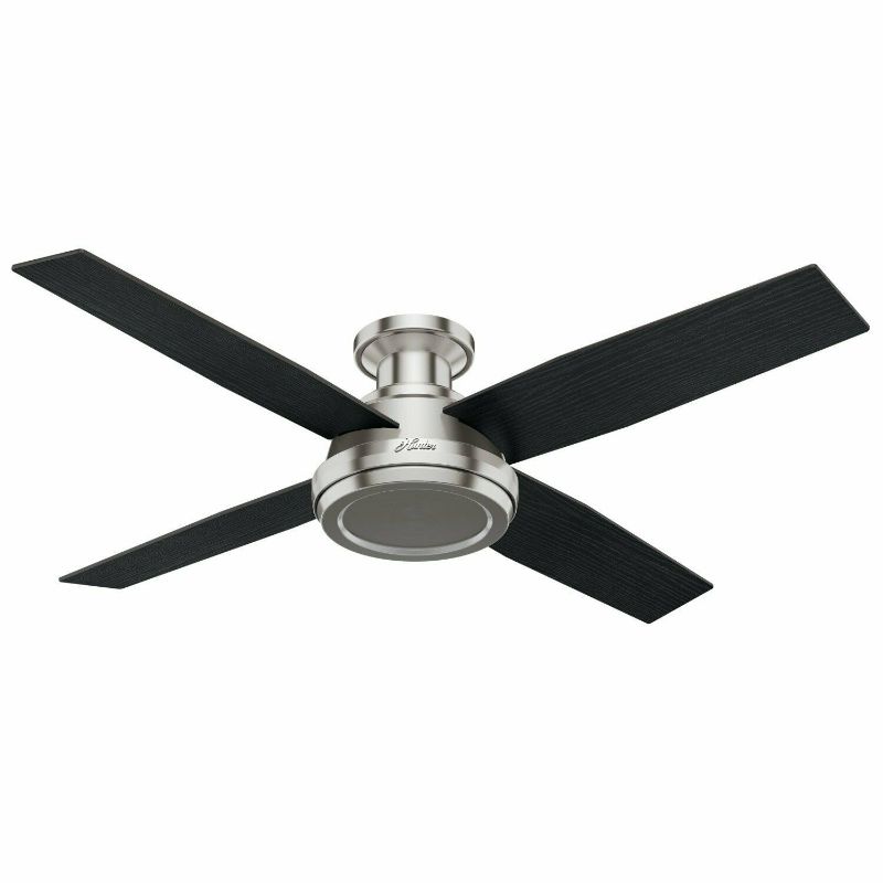 Photo 1 of Hunter 52" Dempsey Low Profile Ceiling Fan Modern Contemporary w/ Remote Control
