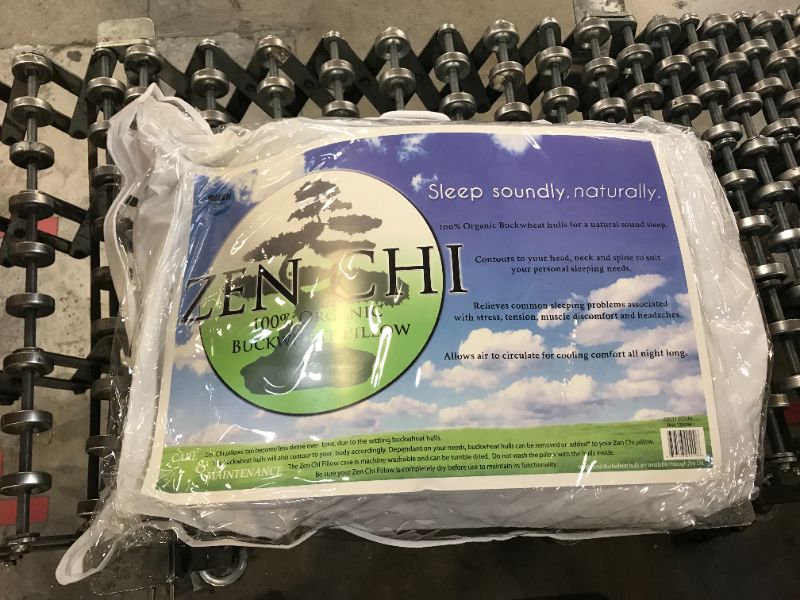 Photo 4 of ZEN CHI Buckwheat Pillow- Queen size w Natural Cooling Technology- All Cotton Cover w Organic Buckwheat Hulls
