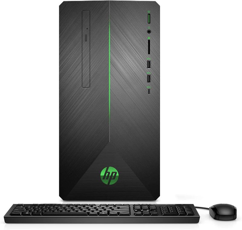 Photo 1 of VR Ready HP Pavilion Gaming PC Desktop Computer, NVIDIA GeForce GTX 1660Ti, 8GB RAM, 128GB SSD, Windows 10 (690-0024, Black)*** powers on but doesn't connect to monitor ****
