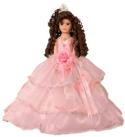 Photo 1 of 18" Quince Anos Quinceanera Last Doll Muneca Centerpiece ~ KB18724-3B~Pink~ (Pink-18724-3B)
