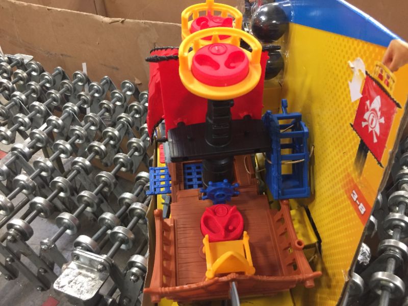 Photo 2 of Fisher-Price Imaginext Shark Bite Pirate Ship, Playset with Pirate Figures and Accessories for Preschool Kids Ages 3 to 8 Years
