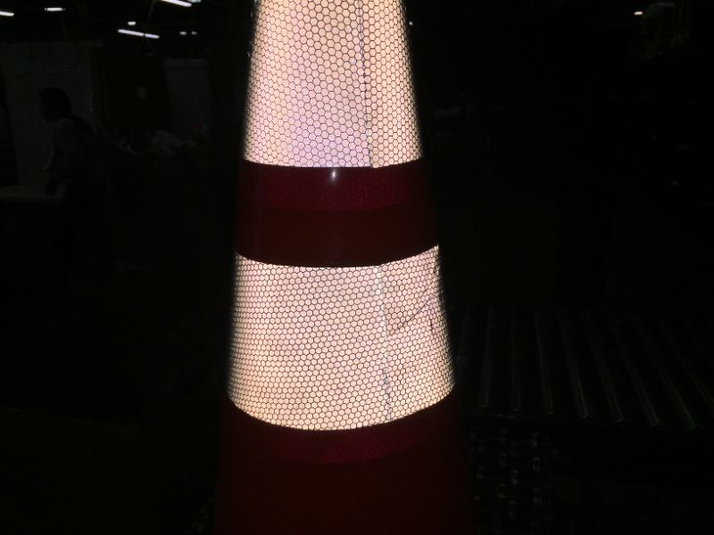 Photo 2 of (8 Pack) Traffic Cones 28 inch Safety Cones with Black Weighted Base | Reflective Collars Construction Cone for Road Parking Traffic Control (8 Cones)
