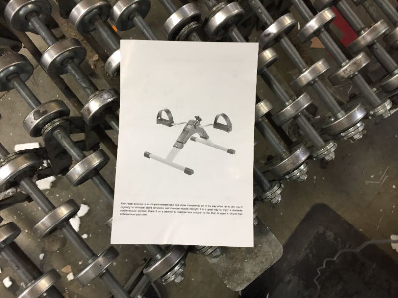 Photo 1 of Wakeman Portable Folding Fitness Pedal Stationary Under Desk Indoor Exercise Bike with Calorie Counter