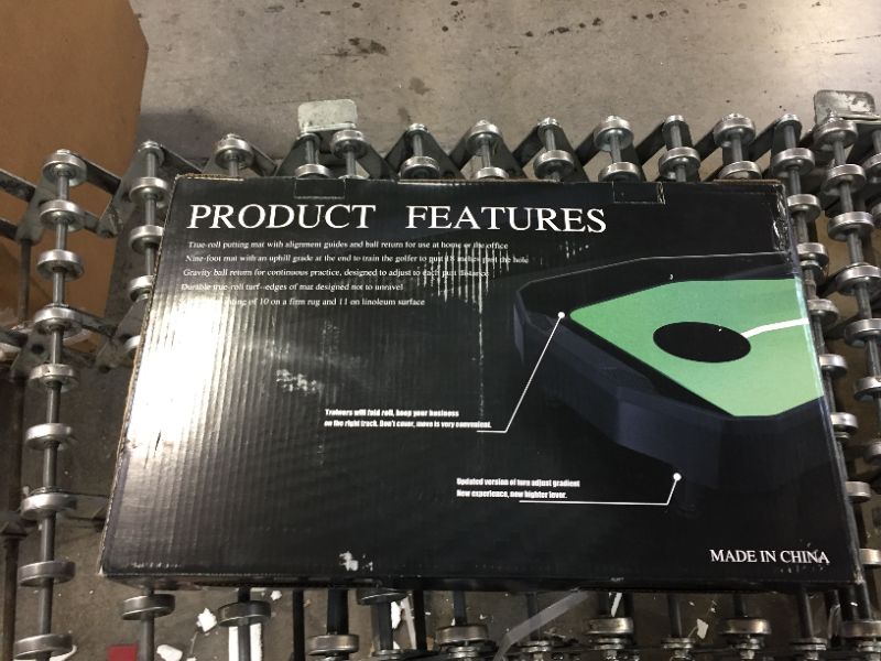 Photo 1 of Golf Putting Mat for Indoor - Simulated Golf Training Practice Putting Green Mat with Ball Return and 12 Bonus Balls, Amazing Gift and Game for Dad, Husband Golf Lovers for Home Office Use…
