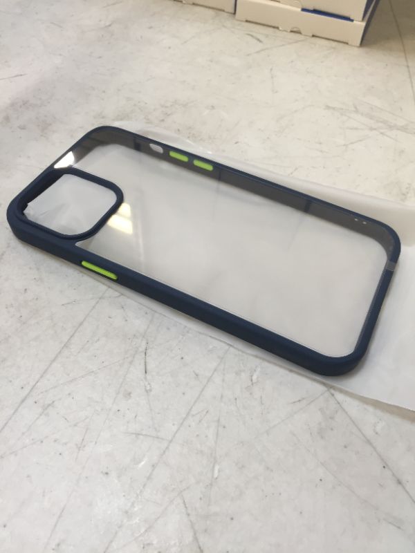 Photo 1 of KISEN for iPhone 12 Pro Max Case Transparent Hard Back with Soft Rubber Bumper Shockproof Protective Phone Case Slim Thin Cover 6.7 inch - Navy Blue/Clear
6 PCK