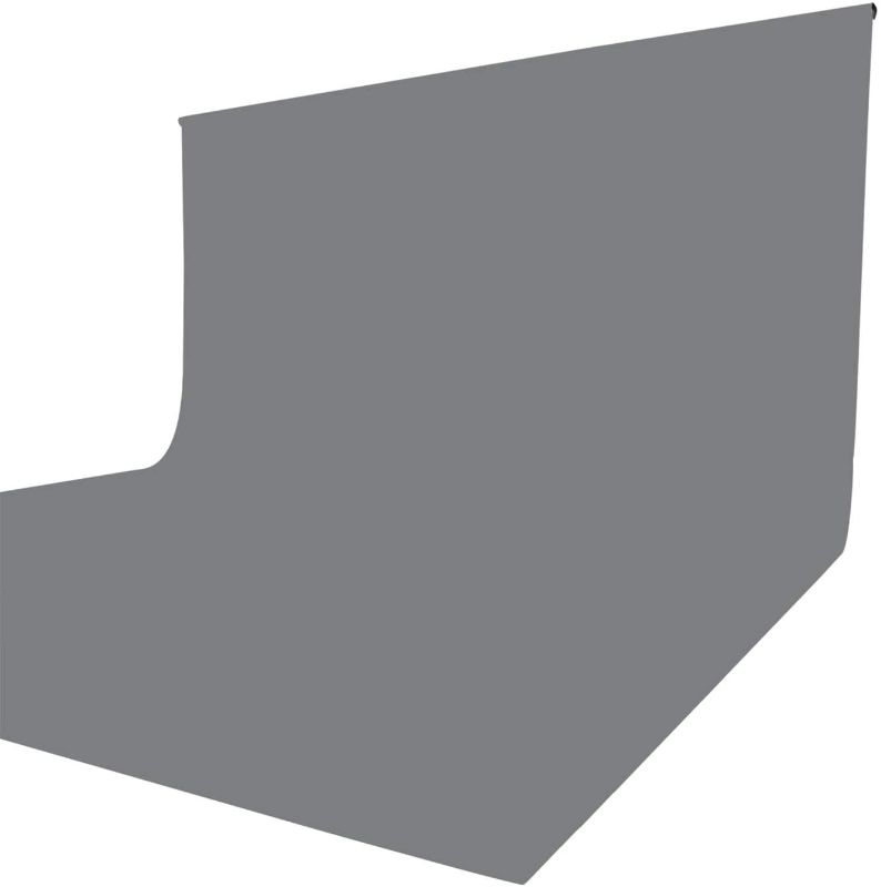 Photo 1 of ISSUNTEX 5X7 ft Background Muslin Backdrop, ision-Gray
