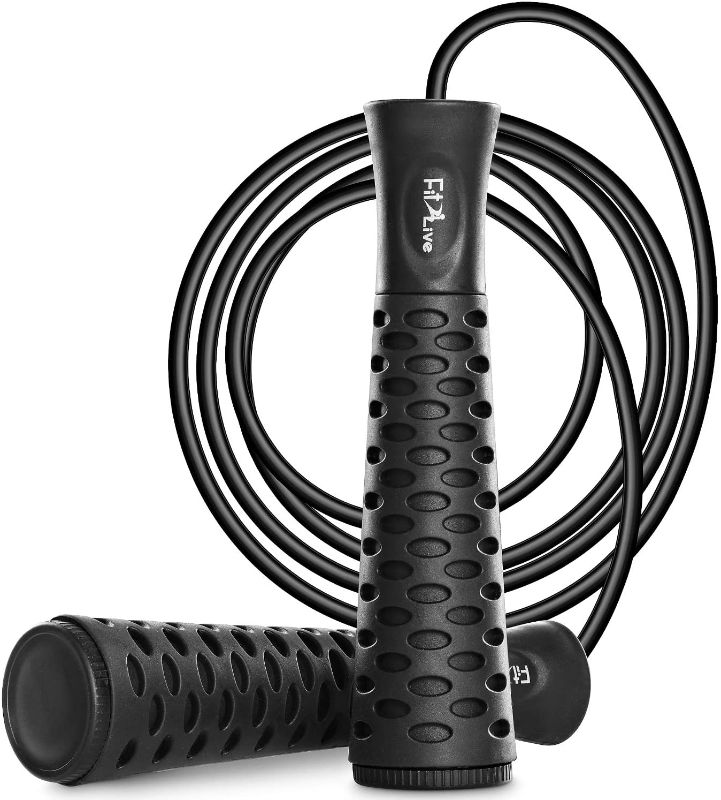 Photo 1 of Jump Rope for Fitness - Premium Gym Workout Rope with Adjustable 9-Foot Length, Ideal for Crossfit, Speed Training, Skipping, Boxing and Sports - by Fit2Live
2 PCK