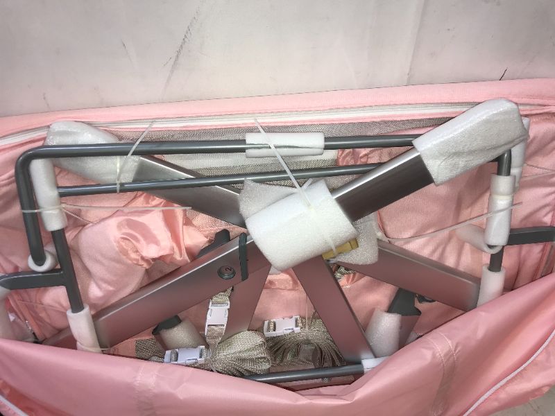 Photo 3 of Dream on Me Skylar Bassinet & Bedside Sleeper Pink