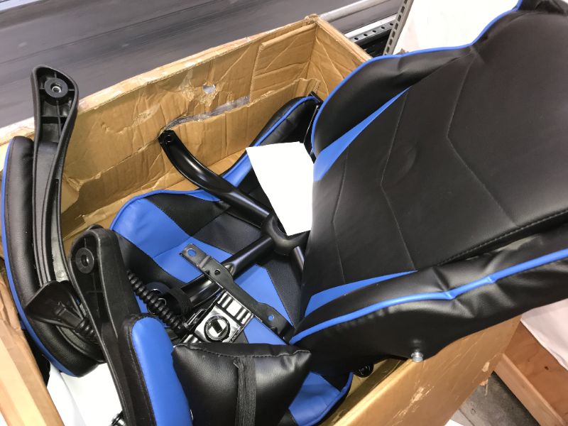 Photo 1 of HALLOLURE Gaming Chair, Gamer Chair Ergonomic Computer Office Chair Modern Adjustable Swivel Recliner Chair 180° Reclining, Blue
