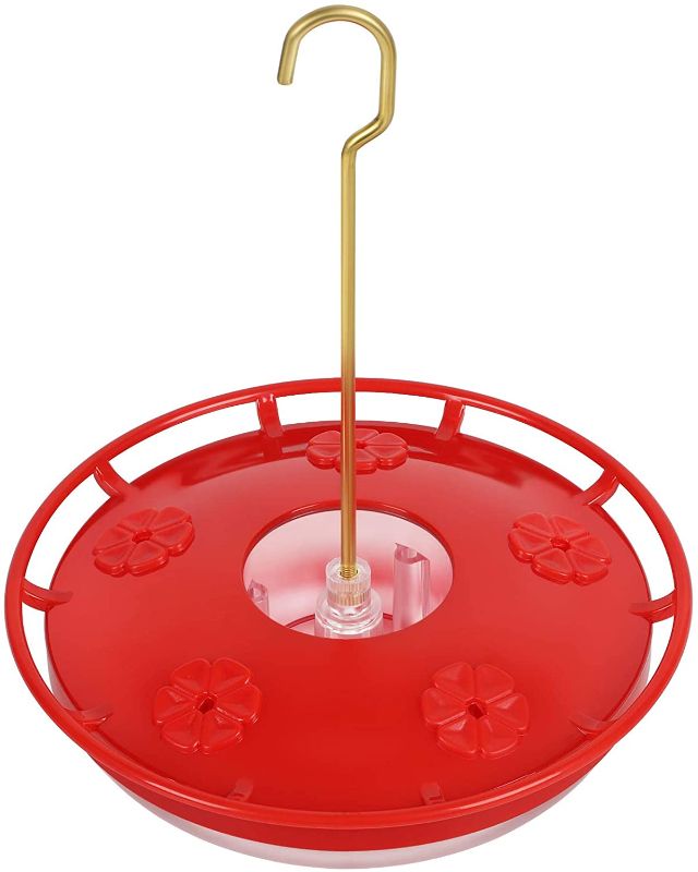 Photo 1 of 4 PACK eWonLife Hummingbird Feeder for Outdoors Hanging, Leak-Proof, Easy to Clean and Fill, Saucer Humming Feeder for Hummer Birds, Including Hanging Hook, with 5 Feeder Ports (16 OZ/Pack)
