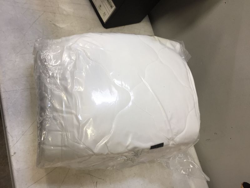 Photo 1 of Basic Beyond Twin Mattress Pad Cooling Quilted Fitted Mattress Topper Stretches up 8-21 Inch Deep Pocket, Breathable Mattress Protector Cover with Down Alternative Filling