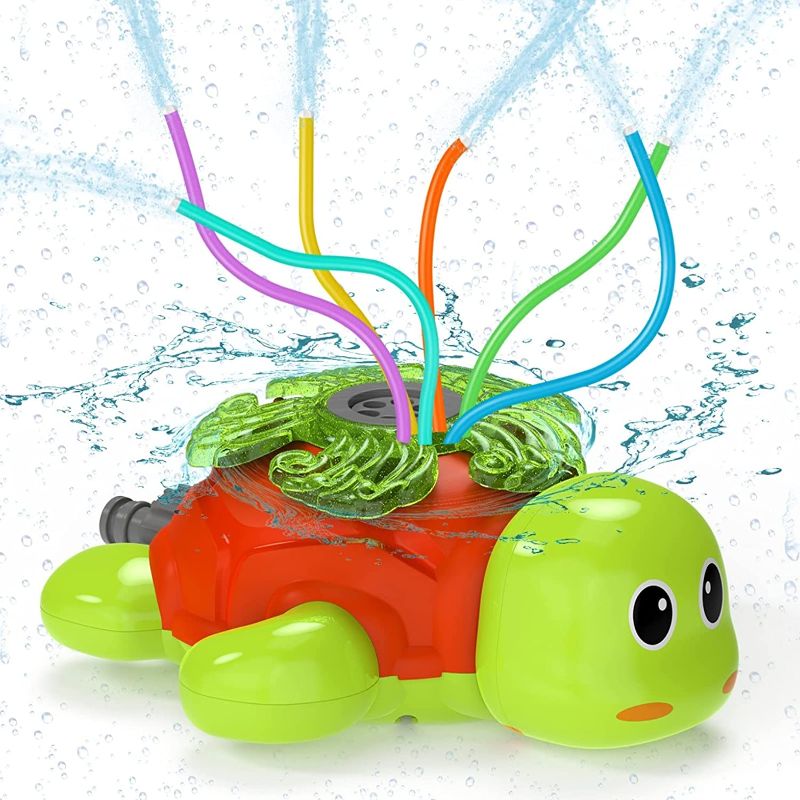 Photo 1 of Outdoor Water Spray Sprinkler for Kids Turtle Yard Water Toy Sprinkler Toy Sprinkler Children Outdoor Lawn Sprinkler Toy Splashing Fun for Summer Days