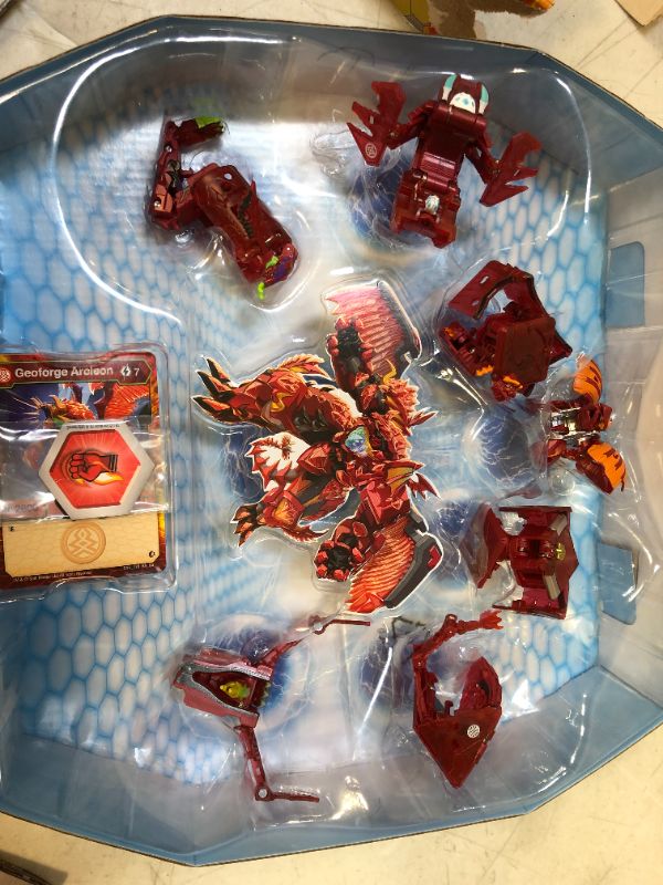 Photo 2 of Bakugan GeoForge Dragonoid, 7-in-1 Includes Exclusive True Metal Dragonoid and 6 Geogan Collectibles, Kids Toys for Boys

