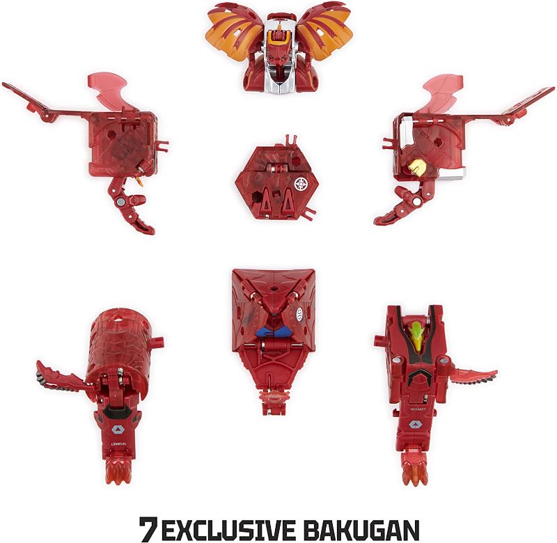 Photo 1 of Bakugan GeoForge Dragonoid, 7-in-1 Includes Exclusive True Metal Dragonoid and 6 Geogan Collectibles, Kids Toys for Boys
