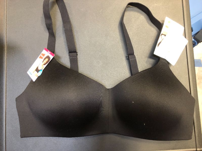 Photo 1 of Hanes Women's No Show Comfort Flex Fit Wirefree Bra Black L