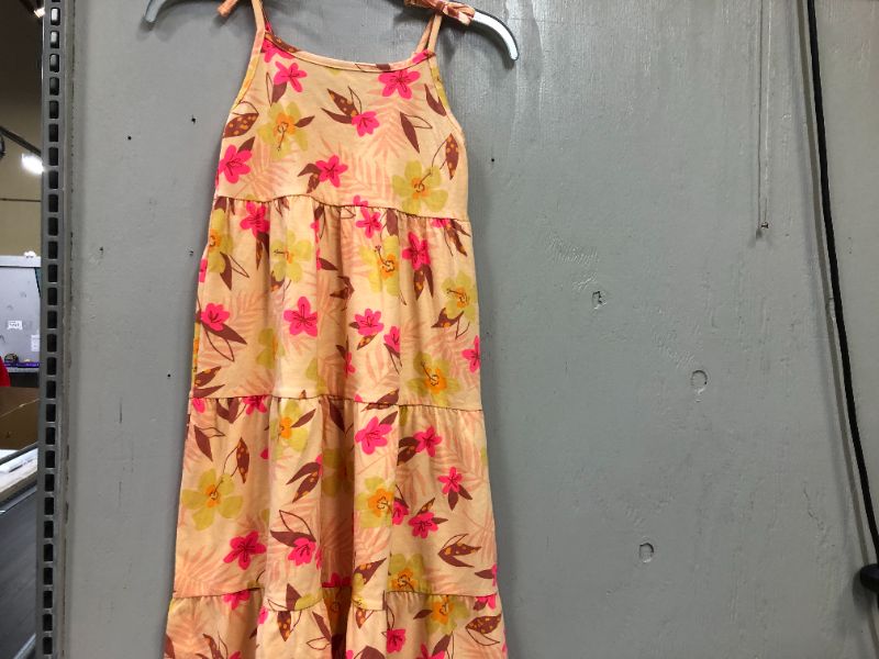 Photo 1 of girl's dress light peach floral size S (6/6x)