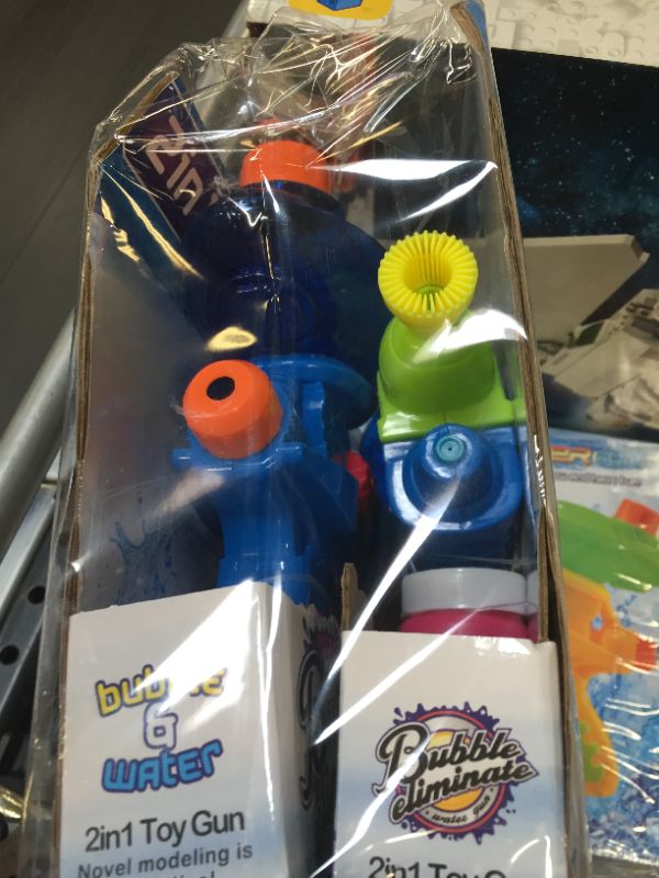 Photo 1 of (2 Pack) Bubble Gun and Water Gun for Kids