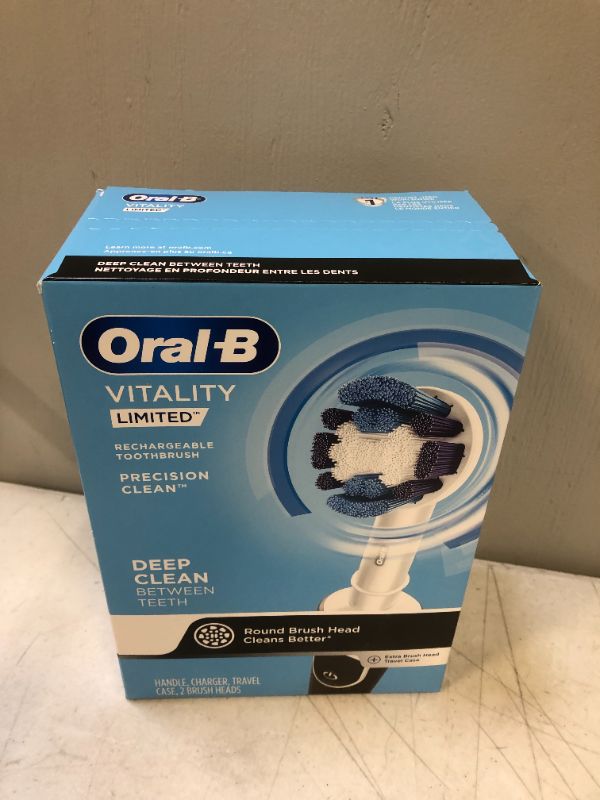 Photo 4 of Oral-B Vitality Limited Precision Clean Rechargeable Toothbrush, Black***factory sealed***
