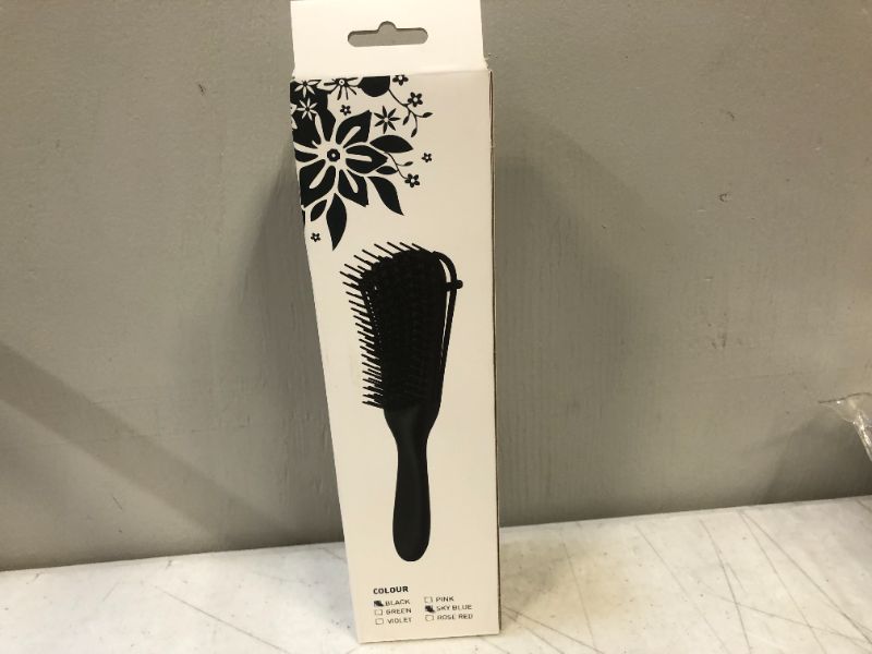 Photo 1 of 2pack-(black/sky blue) hair detangling brush fabric sealed