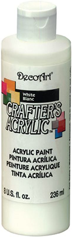 Photo 1 of 2PACK---DecoArt DCA01-9 Crafters Acrylic, 8-Ounce, White