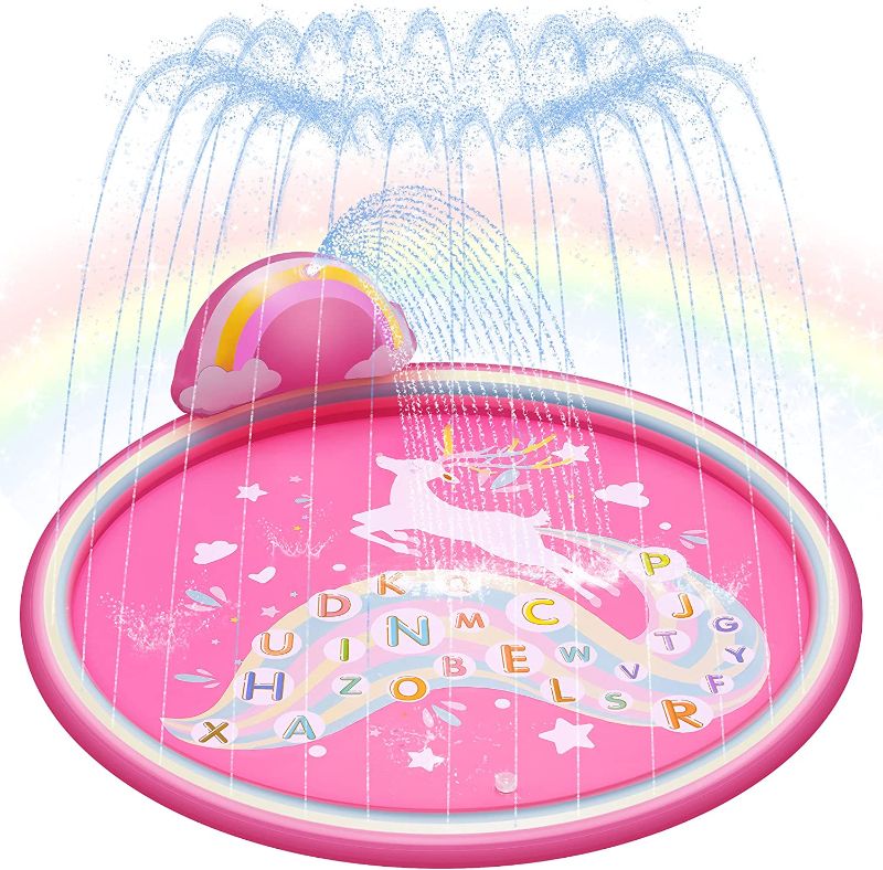 Photo 1 of amasava splash pad sprinkler for kids (elk-pink)  fabric sealed