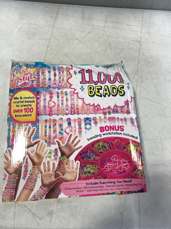 Photo 1 of Just My Style 11, 000 Beads Bracelet Making Kit by Horizon Group USA , Pink
