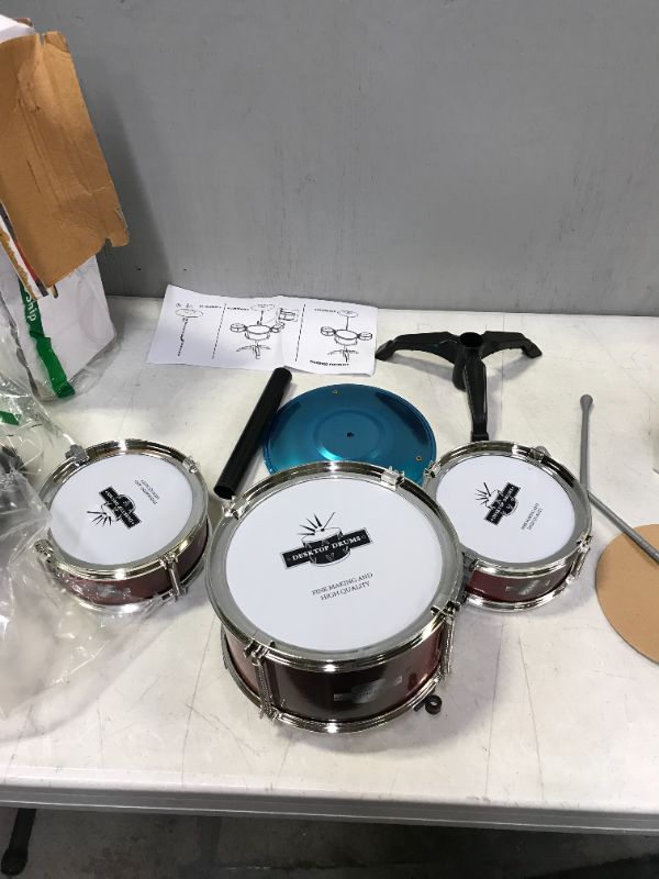 Photo 1 of Chilartalent Kids Drum Set Plastic Toy Drum Set for Kids 1 - 5 Years Old Boys Girls Musical Instruments Playing Beats Toys Ideal Gift Toy for Toddlers

