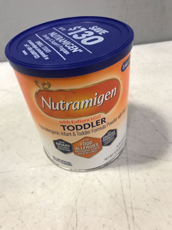 Photo 2 of Enfamil Nutramigen Toddler Formula, Hypoallergenic and Lactose Free Formula with Enflora LGG, Fast Relief from Severe Crying and Colic, Powder Can, 12.6 Oz bb 1 jun 2022
