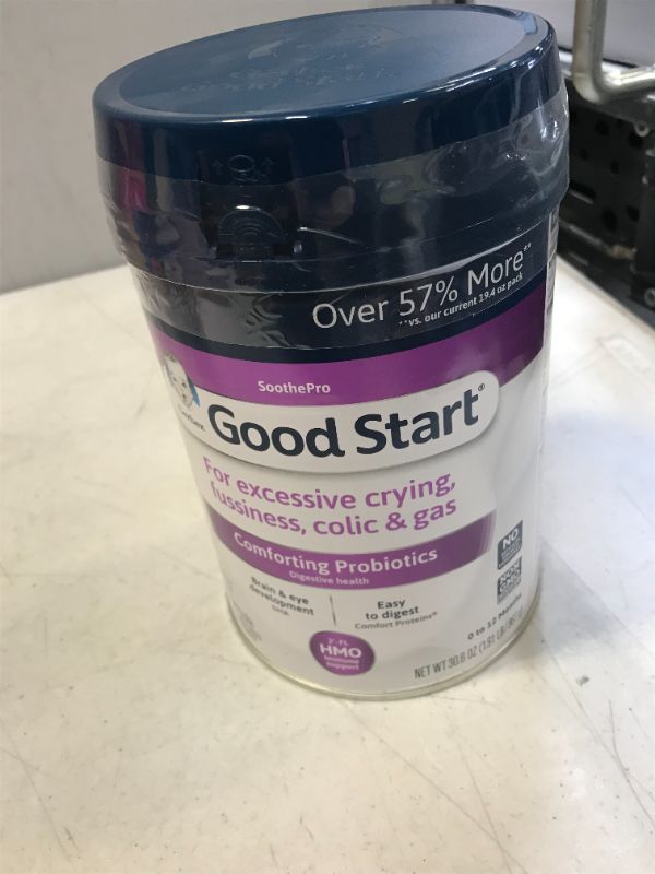 Photo 2 of Gerber Good Start Soothe (HMO) Non-GMO Powder Infant Formula, Stage 1, With Iron, 2’-FL HMO and Probiotics for Digestive Health and Immune System Support, 30.6 Ounces bb 07 april 2022
