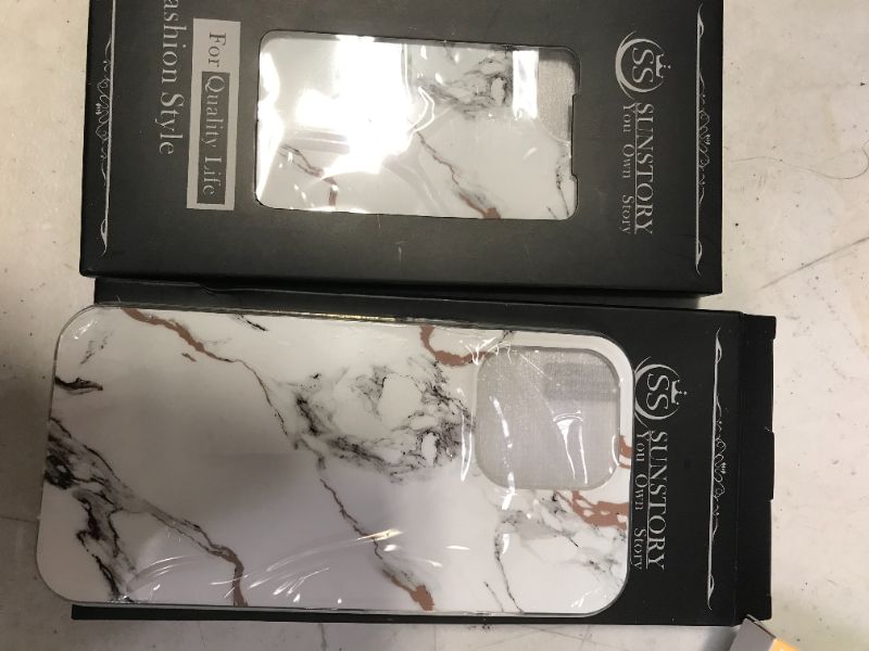 Photo 1 of 2 pk iphone case white marble 