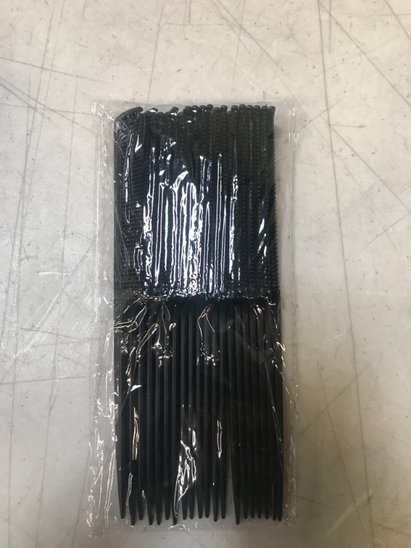 Photo 2 of 20 Pack Black Rat Tail Combs Carbon Styling Comb Fiber Anti Static and Heat Resistant Tail Comb for Back Combing, Root Teasing, Adding Volume, Evening Styling
