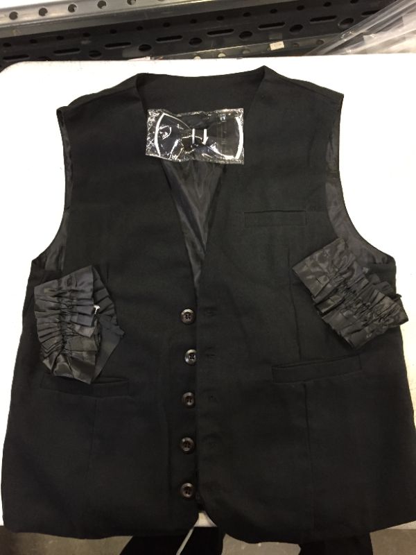 Photo 1 of fancy nightgear dress wear vest with bowtie color black size medium 