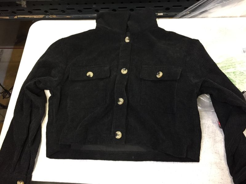 Photo 1 of womens small size jacket color black 