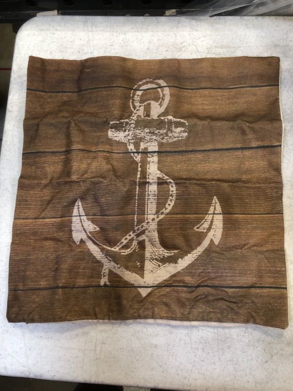 Photo 1 of 4 pack - anchor pillow cases - size 17 in x 17 in 