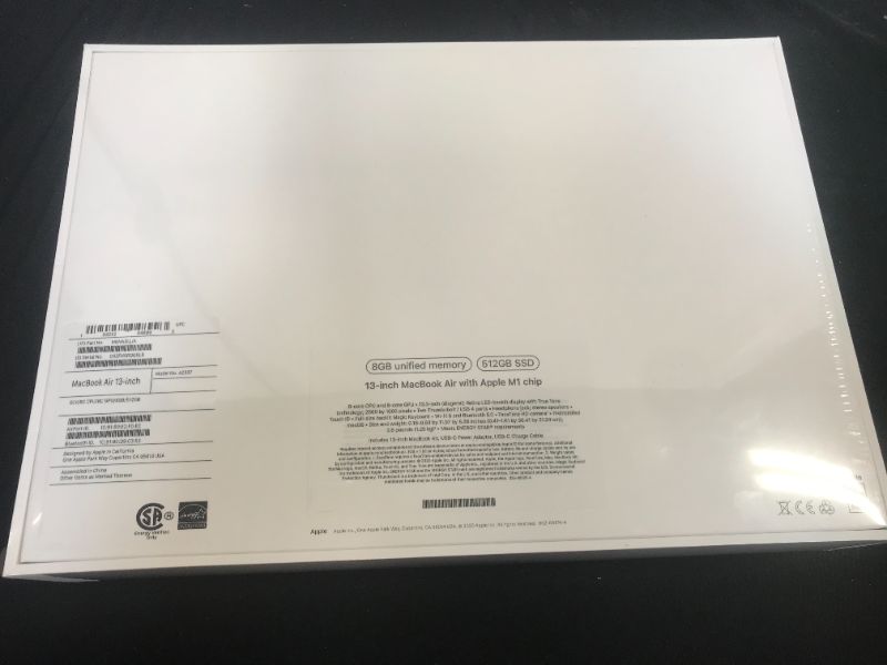 Photo 4 of 2020 Apple MacBook Air Laptop: Apple M1 Chip, 13” Retina Display, 8GB RAM, 512GB SSD Storage, Backlit Keyboard, FaceTime HD Camera, Touch ID. Works with iPhone/iPad; Silver
