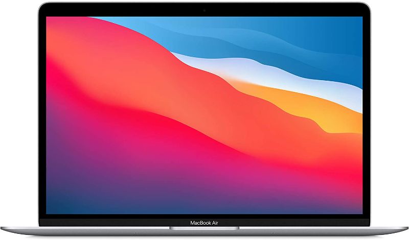 Photo 1 of 2020 Apple MacBook Air Laptop: Apple M1 Chip, 13” Retina Display, 8GB RAM, 512GB SSD Storage, Backlit Keyboard, FaceTime HD Camera, Touch ID. Works with iPhone/iPad; Silver
