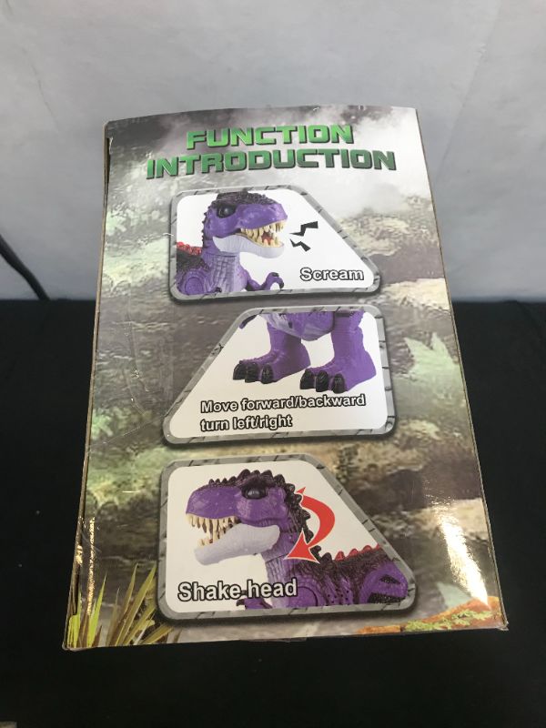 Photo 3 of Gilobaby GILOBABAY Remote Control Dinosaur 2.4Ghz RC Toys, Electronic Walking Tyrannosaurus Rex Dinosaur Purple