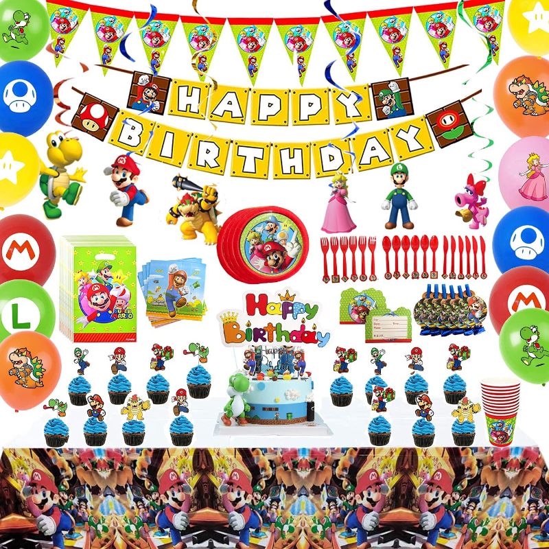 Photo 1 of 144pcs Malio birthday Party Supplies Set Birthday Decorations,10-Kids For Malio Birthday Party Decoration
