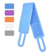 Photo 1 of 34.6" Long Back Scrubber For Shower,Silicone Bath Body Brush [ 2021 Upgraded Version ] 100% Comfortable Massage Back Cleaner For Men and Women (34.6" Blue)
