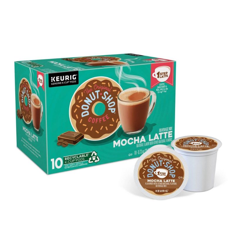 Photo 1 of 10 Ct the Original Donut Shop Mocha Latte K-Cup® Pods. Coffee FRESHEST BY 3/18/2022
