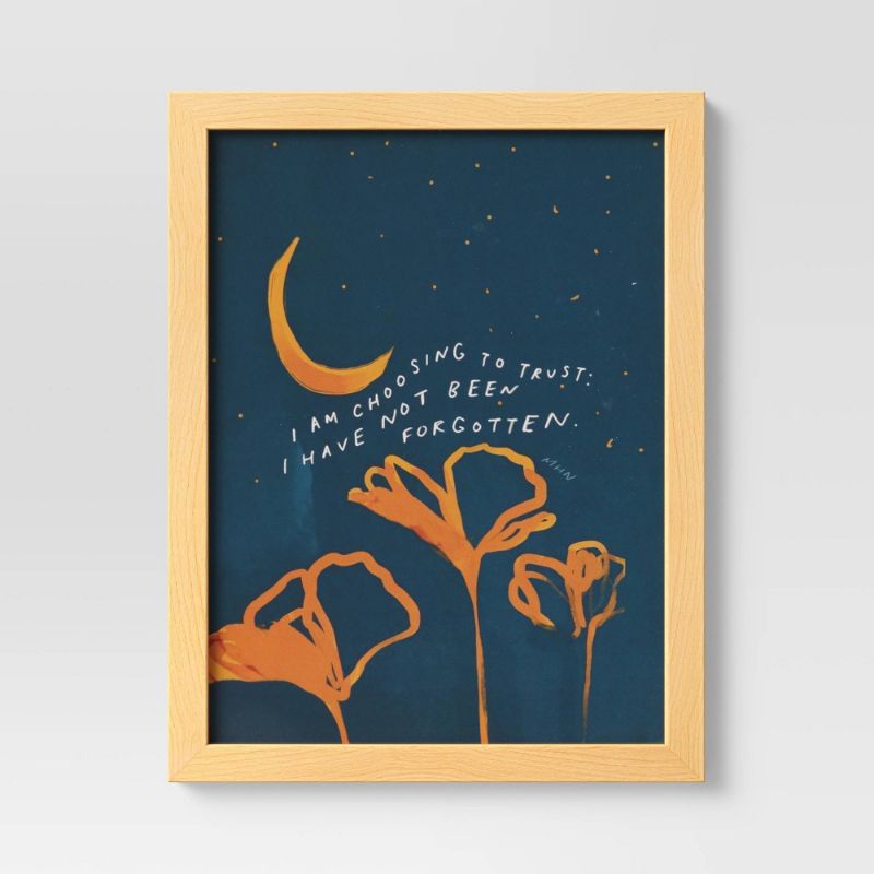 Photo 1 of 10" X 13" Quote by Morgan Harper Nichols Framed Art Navy
