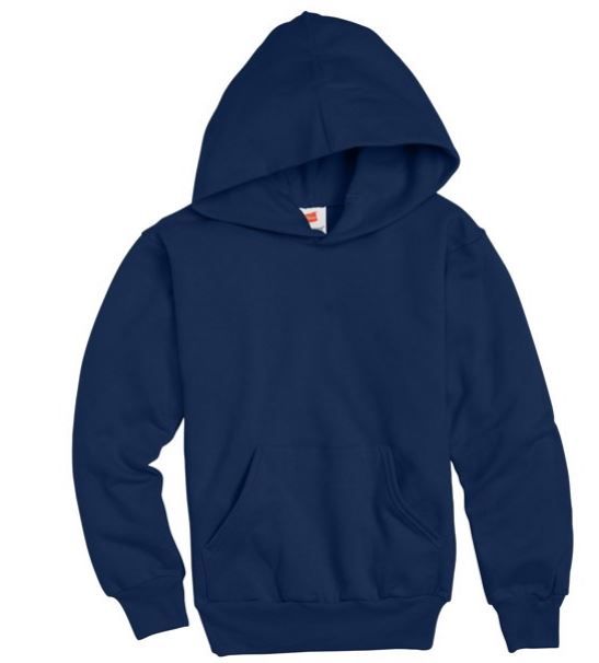 Photo 1 of HANES ECOSMART BOYS' PULLOVER HOODIE SWEATER NAVY BLUE SIZE 14-16