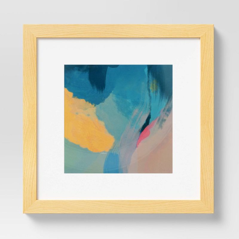 Photo 1 of 10" X 10" Abstract by Morgan Harper Nichols Framed Wall Canvas Blue
