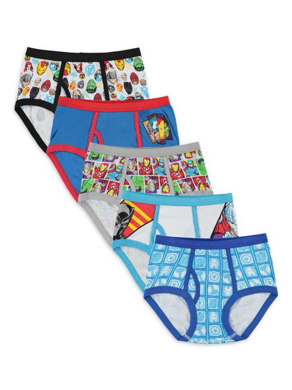 Photo 1 of Avengers Boys' Briefs, 5 Pack SIZE 6
