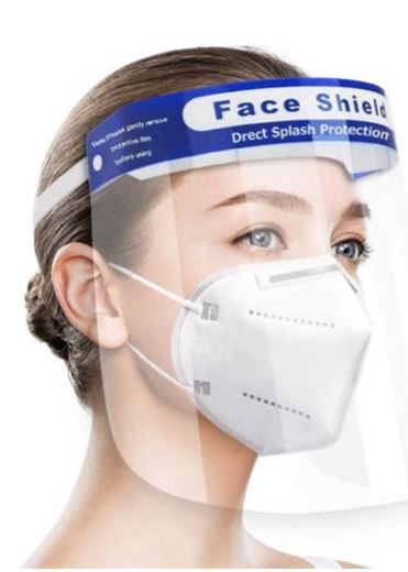 Photo 1 of ( Pack of 12 ) Safety Face Shield, Transparent Reusable, Full Face Protective Visor with Eye & Mouth Protection for Women Men
