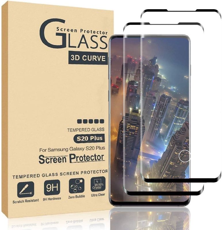 Photo 1 of Comfort Valley Galaxy S20 Plus Screen Protector,Full Coverage Tempered Glass[2 Pack][3D Curved] [Anti-Scratch][High Definition] Tempered Glass Screen Protector Suitable For Galaxy S20 Plus(NOT S20) (3pk)