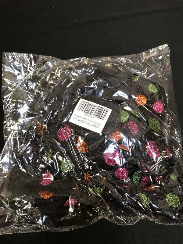 Photo 1 of 2Pcs Extra Large Halloween Wreath Bows,23x11inch Black with Orange Dot Bow Holiday Decorative Bows for Halloween Party Home Decoration
